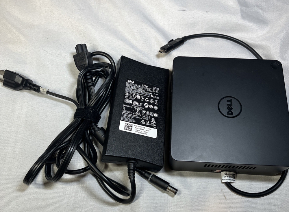 Dell TB16 K16A Thunderbolt Docking Station USB-C - w/ 130W Adapter Works